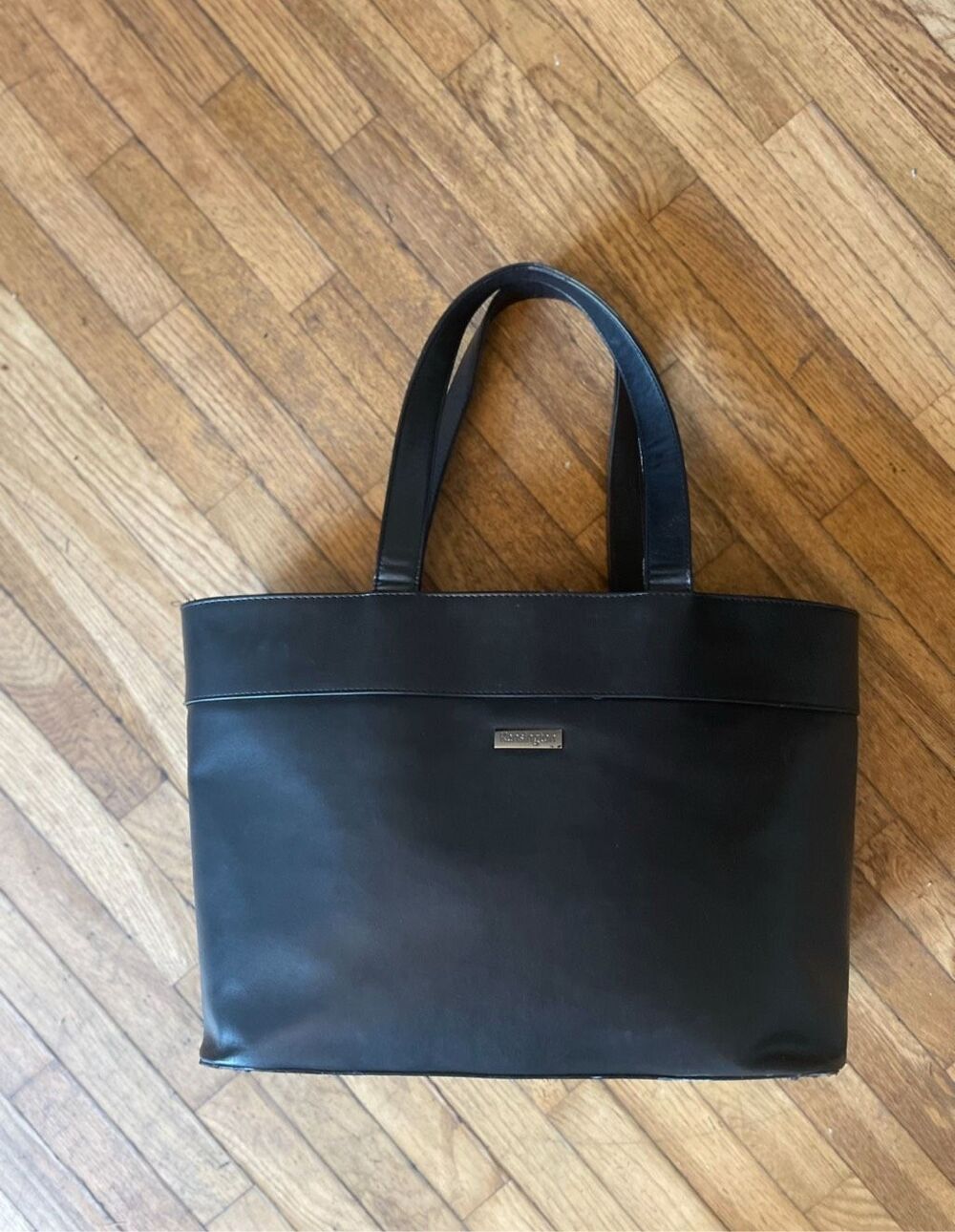 Kensington Black Laptop Bag Faux Leather
